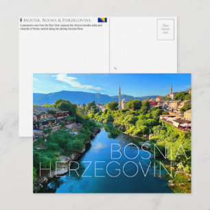 Mostar, Bosnia & Herzegovina Travel Postcard