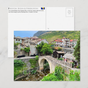 Mostar, Bosnia & Herzegovina Travel Postcard
