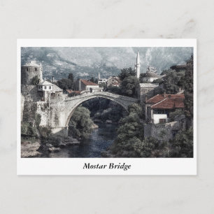 Mostar Bridge Postcard