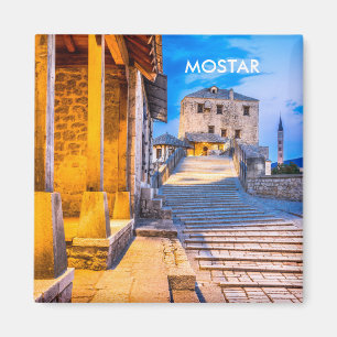 Mostar Old City magnet, Bosnia Magnet