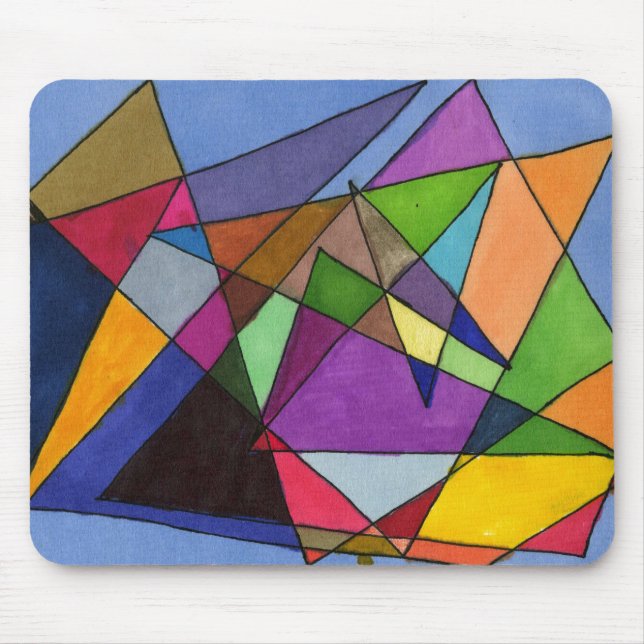"Mostly Acutes" Abstract Design Mousepad (Front)