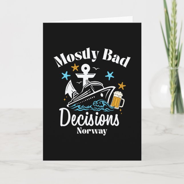 Mostly D Decisions Norway Spring Break  Card (Front)