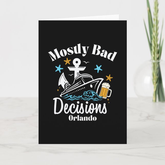 Mostly D Decisions Orlando Spring Break  Card (Front)