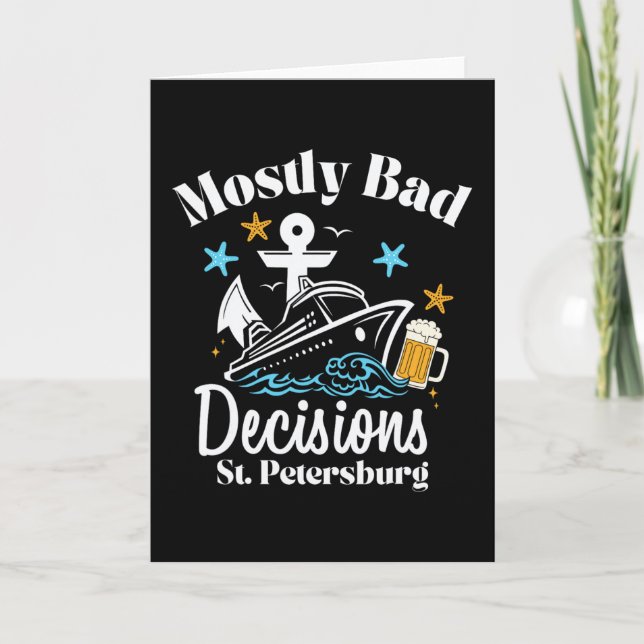 Mostly D Decisions St. Petersburg Spring Break  Card (Front)