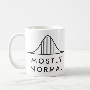 Mostly Normal Bell Curve Statistics Art Coffee Mug