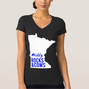 Mostly Rocks and Cows Funny Minnesota T-Shirt