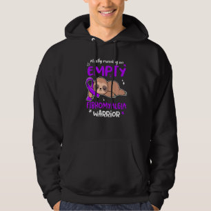Mostly Running On Empty Fibromyalgia Warrior   Hoodie