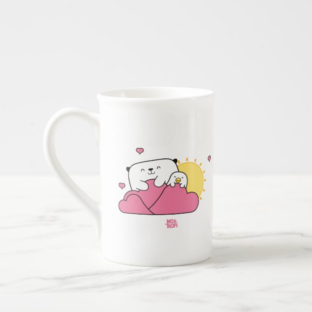 Mostropi  Opi and Kipi Valentin Bone China Mug (Left)