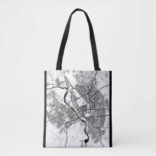 Mosul Iraq City Map Tote Bag