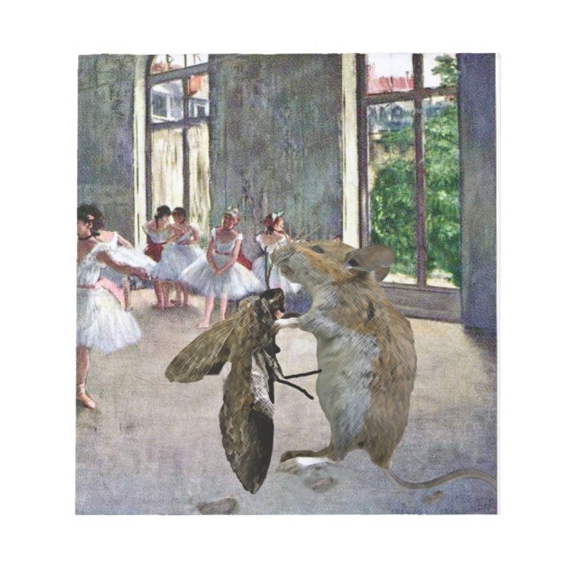 Moth and Mouse Cotillion Notepad (Front)