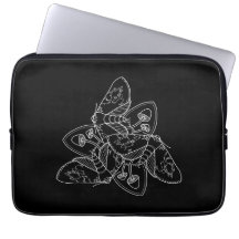 Moth and Mushroom Laptop Sleeve