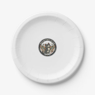 Moth Butterfly Cat POD Vector Art - Moth Butterfly Paper Plate