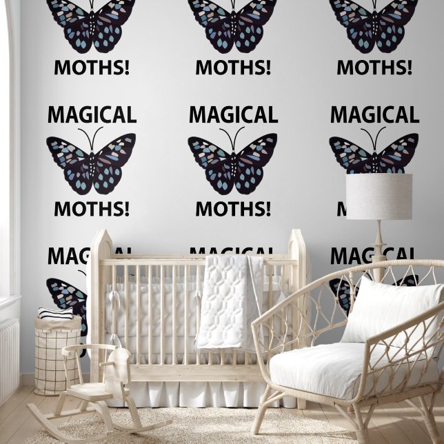 Moth Butterfly Magical Moths Wallpaper (Kids)