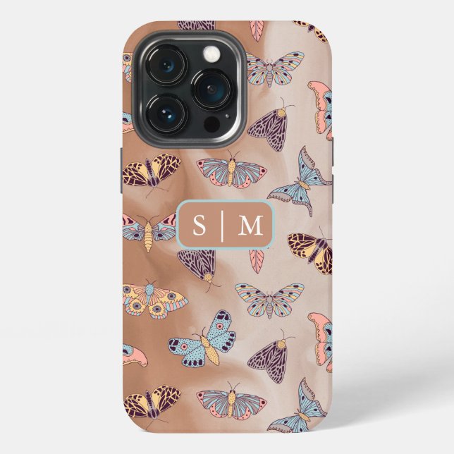 Moth Butterfly pattern Case-Mate iPhone Case (Back)