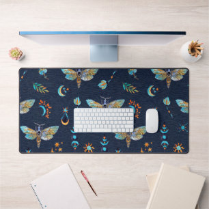Moth Butterfly Pattern Desk Mat