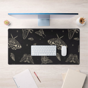 Moth Butterfly Pattern Desk Mat