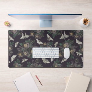 Moth Butterfly Pattern Desk Mat