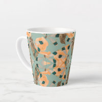 moth butterfly pattern Latte Mug
