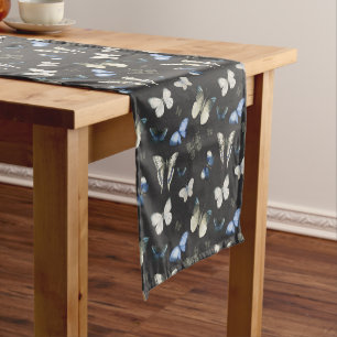 Moth Butterfly Pattern Short Table Runner