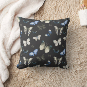 Moth Butterfly Pattern Throw Pillow