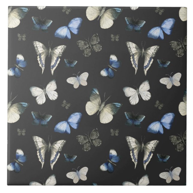 Moth Butterfly Pattern Tile (Front)