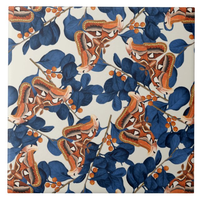 moth butterfly pattern tile (Front)