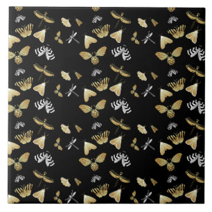 Moth Butterfly Pattern Tile