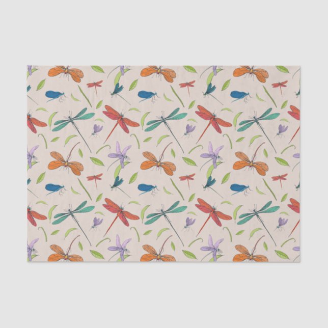  Moth Butterfly Pattern Tissue Paper (Front)