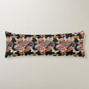 Moth Cotillion   Goblincore Long Body Pillow