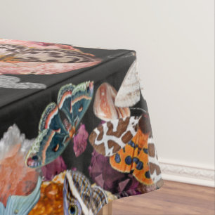 Moth Cotillion Goblincore Witchy Tablecloth