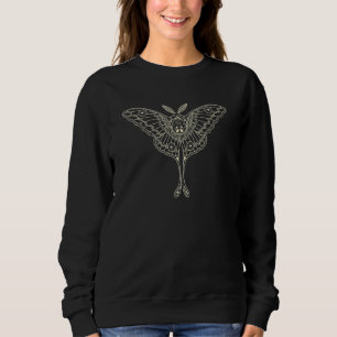 Moth Dark Academia Clothes Aesthetic Celestial Ast Sweatshirt