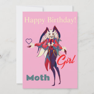 Moth girl anime invitation
