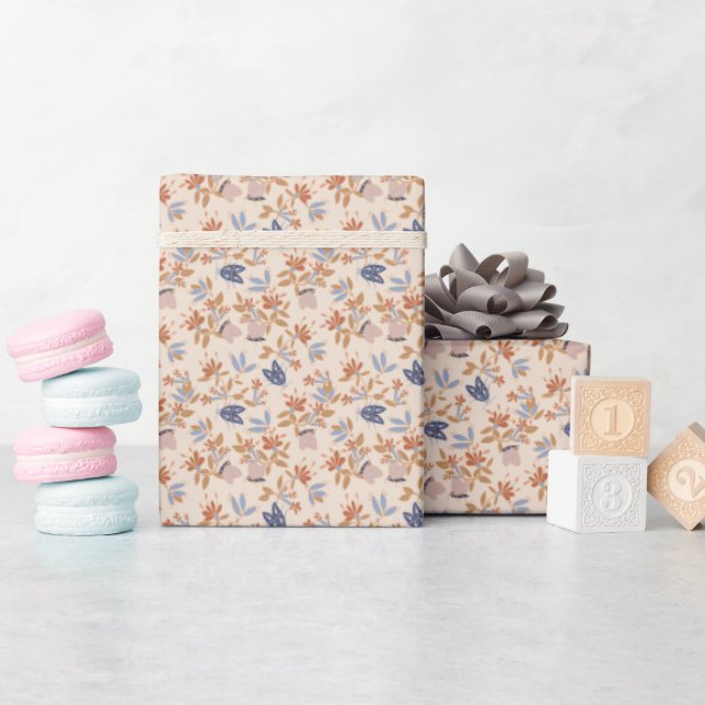 Moth + Honeysuckle Botanicals Wrapping Paper (Baby Shower)