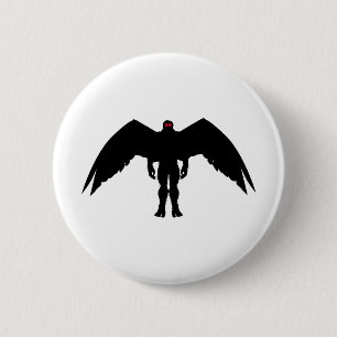 Moth Man 6 Cm Round Badge