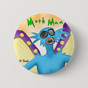 Moth Man Button