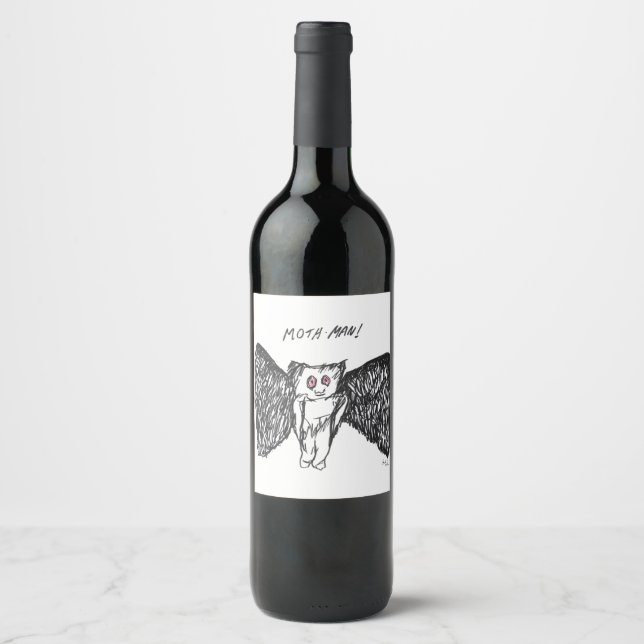 Moth Man Wine Label (Front)