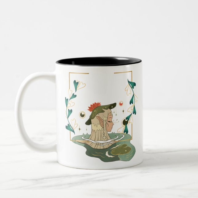 Moth Mask Fairy Girl Mug (Left)