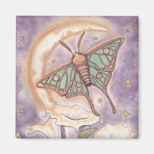 Moth & Moonflowers Magnet