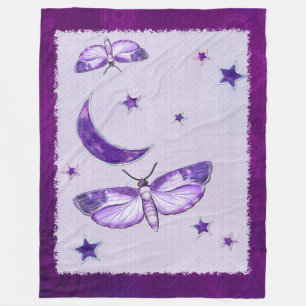 Moth Mystic New Age BEDDING COMFORTER THROW Fleece Blanket