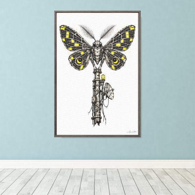 Moth of the Last Light Canvas Print (Insitu(Wood Floor))