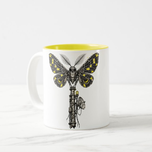 Moth of the Last Light Two-Tone Coffee Mug (Front Left)
