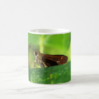 Moth on Leaf 2 Coffee Mug