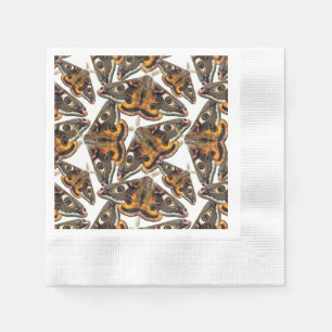 Moth pattern napkin