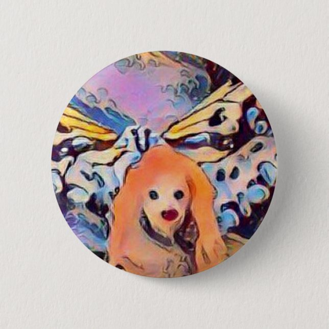 Moth Pixie 6 Cm Round Badge (Front)