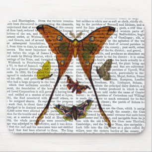 Moth Plate 2 Mouse Pad