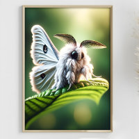 Moth Poodle Fantasy Surreal Mutated Moth