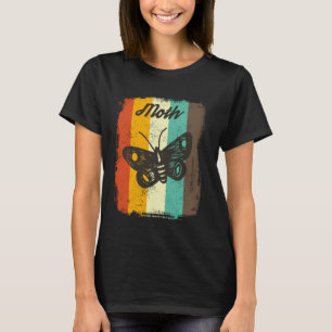 Moth Retro 70s Vintage Insect Lover Art T-Shirt