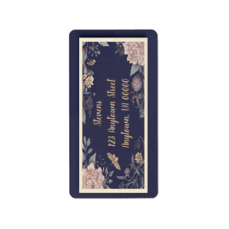 Moth, Rose & Thistle Return Address Labels