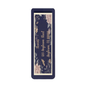 Moth, Rose & Thistle Return Address Labels