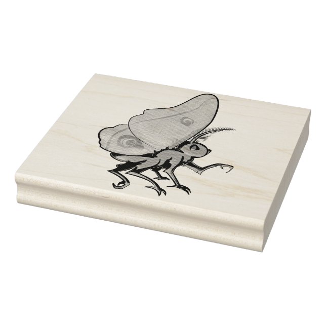 Moth Rubber Stamp (Stamp)